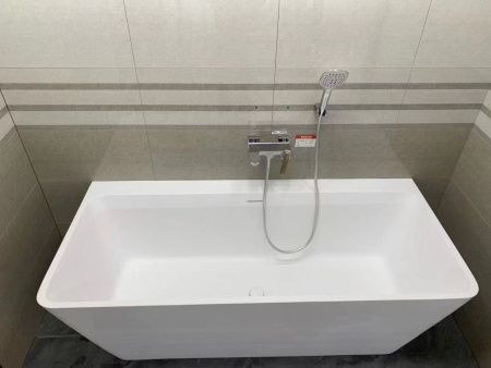 Ванна из искусственного камня Timo ERIKA ERIKA1700 170х75 пристенная прямоугольная