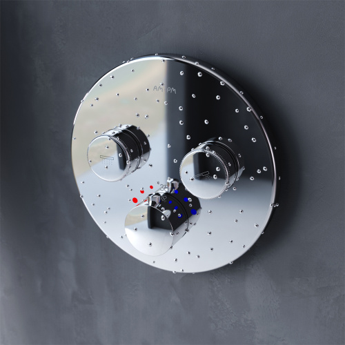 Смеситель для душа Am.Pm Inspire V2.0 F50A85700 встраиваемый в стену хром с термостатом - фото 3