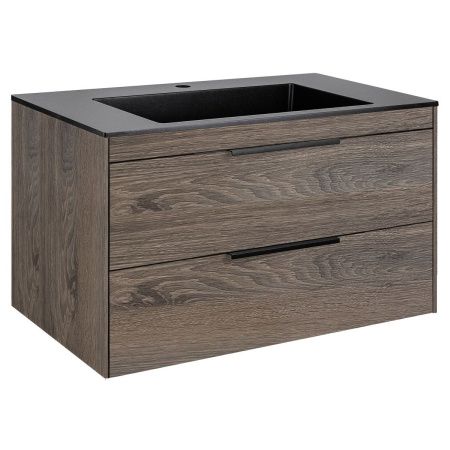 Тумба под раковину Vincea Chiara 2D VMC-2C2800RO 80х50 подвесная цвет коричневый