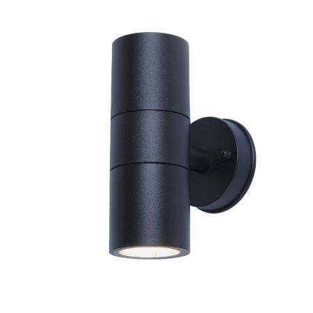Уличный настенный светильник Uniel UUL-S22D-2x35W/GU10 IP65 BLACK