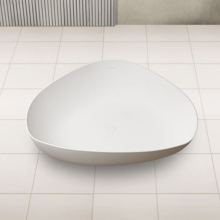 Ванна из искусственного камня Abber Stein AS9608 180х130 отдельностоящая овальная с ножками