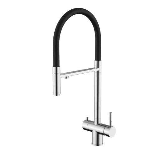 Смеситель для кухни Knotlor Infinity SS-16 на мойку нержавеющая сталь - фото 2