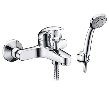 Смеситель для ванны WasserKRAFT Isen 2600 2601 настенный хром без термостата