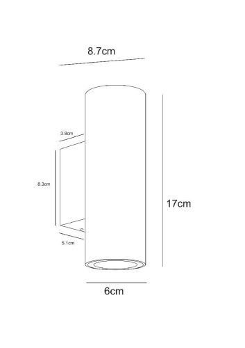 Уличный настенный светильник Arte Lamp Torcular (Торцулар) A1807AL-2BK - фото 3