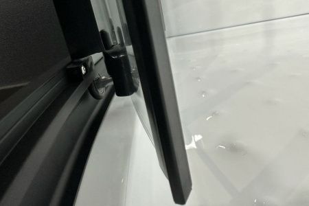 Душевая кабина Royal Bath HK RB90HK1-T-BL Practic 90х90 четверть круга с крышей ориентация универсальная