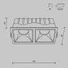 Светильник встраиваемый Maytoni Technical Alfa LED DL043-02-15W3K-SQ-W