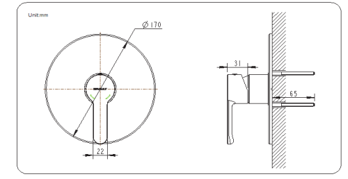 Смеситель для душа Bravat Stream PB83783CP-ENG встраиваемый в стену хром - фото 2