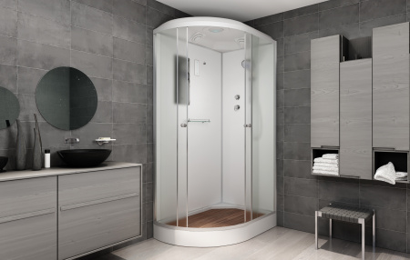 Душевая кабина AvaCan D102SR 120х80 асимметричная с крышей ориентация правая