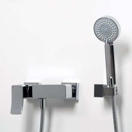 Смеситель для ванны и душа Wasserkraft Aller 1060 1062 настенный хром