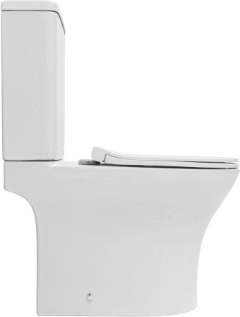 Унитаз напольный с бачком Logan 00342797 белый с сиденьем микролифт безободковый смыв торнадо