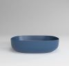 Раковина из искусственного камня Plumberia Selection Veloma VELOMA OVAL BDT 50х40 накладная цвет синий