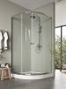 Душевой уголок Agger A01-100TCR 100х100 стекло прозрачное профиль хром с поддоном