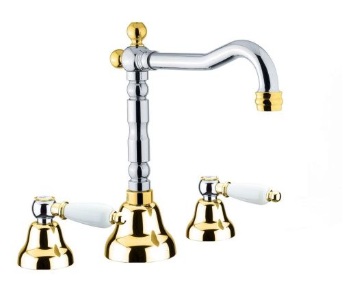 Смеситель Fiore 02CO0637 на раковину хром/золото - фото 2