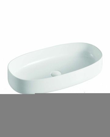 Раковина из сантехнического фарфора Orange B07-675W 70х40 накладная цвет белый