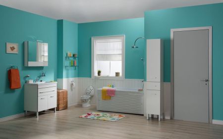 Тумба с раковиной Aquanet Верона 00287670 80х50 напольная цвет белый