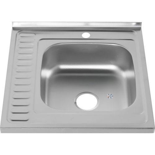 Кухонная мойка Melana 097R 60x60 цвет хром - фото 3