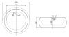 Ванна акриловая BelBagno BB30-1550 155х155 отдельностоящая круглая с ножками