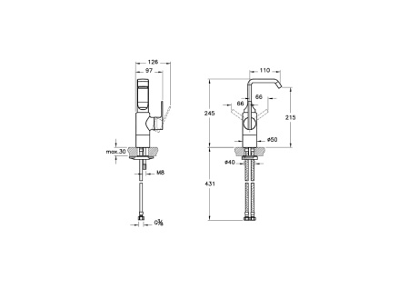 Смеситель Vitra Suit U A42469EXP на раковину хром