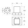 Держатель стакана Art&Max PLATINO AM-E-3968-MB