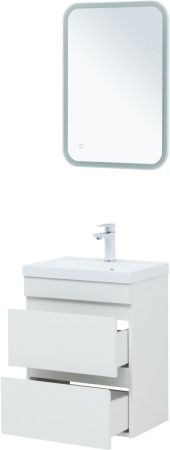 Тумба под раковину Aquanet Нота NEW 00335416 50х30 подвесная цвет белый