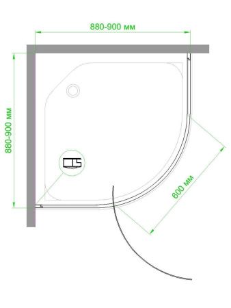 Душевой уголок Royal Bath HKV RBHKV90-C-CH 90х90 стекло рифленое профиль хром без поддона