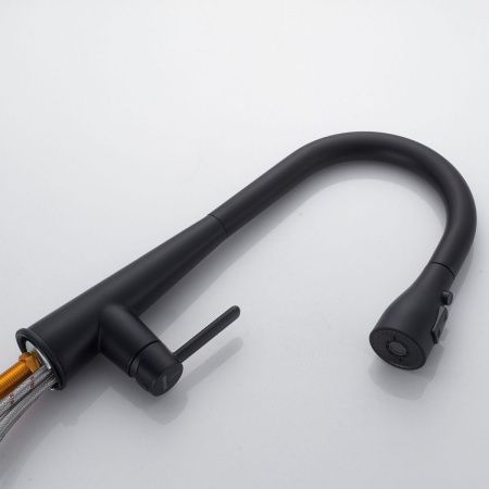 Смеситель для кухни Shevanik S363H на мойку черный