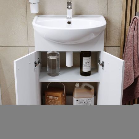 Тумба с раковиной Alavann Vittoria ALV1012000 50х40 напольная цвет белый