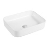 Раковина из сантехнического фарфора Bond Cube S54-500 50х39 накладная цвет белый глянцевый