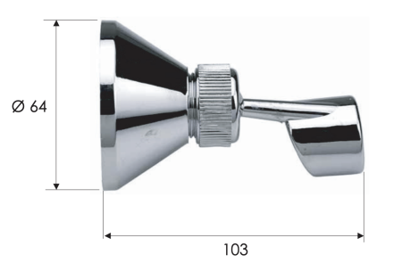 Держатель для душа Remer 335P хром