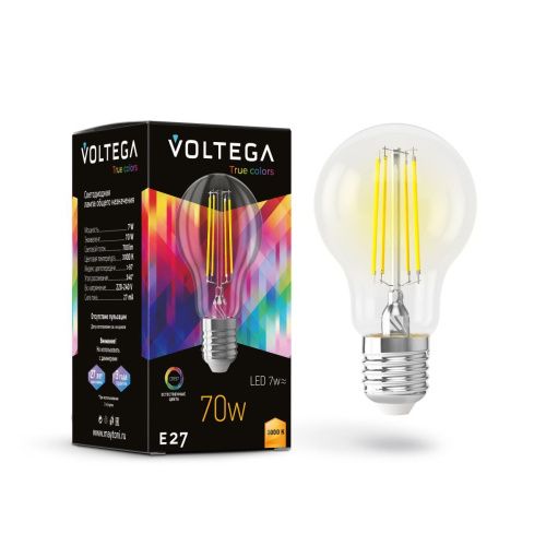 Лампочка светодиодная Voltega General purpose bulb E27 7W High CRI 7217 - фото 2