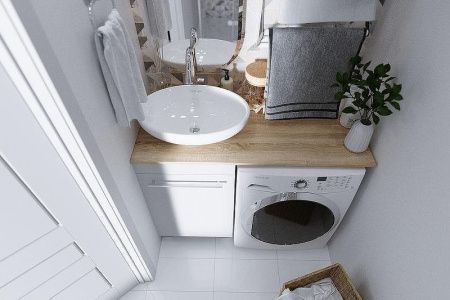 Тумба под раковину 1MarKa Wash Ц0000002638 50х50 цвет белый