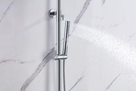 Душевая стойка Allen Brau Priority 5.31A10-00 настенная цвет хром