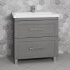 Тумба под раковину СанТа Венера 221017 80х40 напольная цвет серый