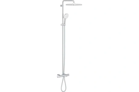 Душевая стойка Grohe Tempesta Cube
 26691001 настенная цвет хром с термостатом