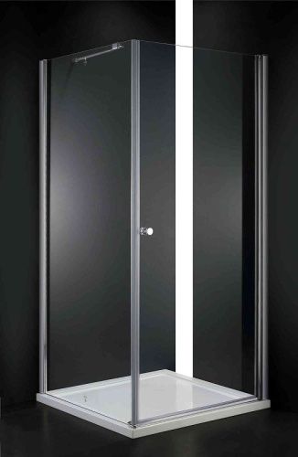 Душевой уголок Cezares ELENA ELENA-W-A-1-80-C-Cr 80х80 стекло прозрачное профиль хром без поддона - фото 2