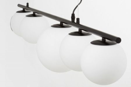 Светильник подвесной Lumina Deco Baristica (Баристица) LDP 6012-5 BK+WT