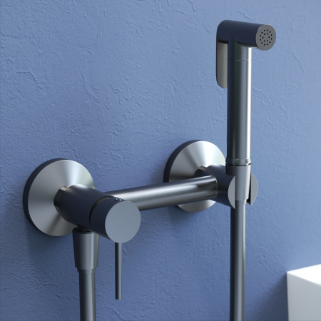 Гигиенический душ со смесителем RGW Shower Panels (Шоувер панелс) 581408215-11 серый