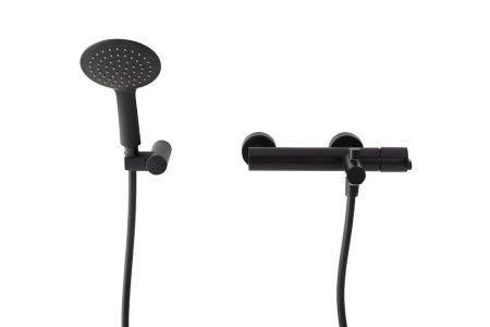 Смеситель Cezares LEAF LEAF-VD-NOP настенный черный