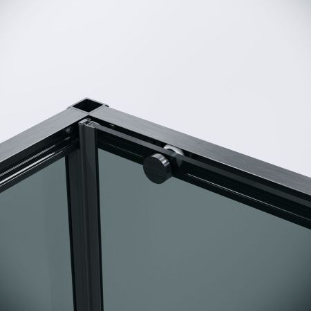 Душевой уголок Grossman Galaxy 120.K33.01.1190.42.10 110х90 стекло тонированное профиль графит без поддона