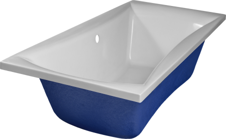 Ванна акриловая C-Bath CBQ004001 170х75 пристенная прямоугольная