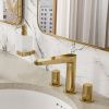 Смеситель для раковины Wasserkraft Ems 7600 7635 встраиваемый в стену золото
