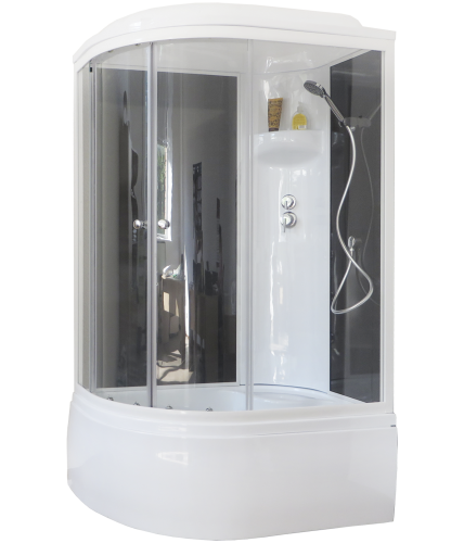 Душевая кабина Royal Bath ВК RB8120BK6-BT-R 120х80 асимметричная