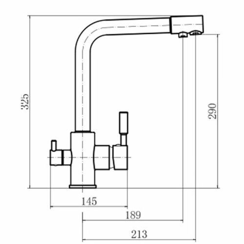 Смеситель для кухни Fashun A4352-20 на мойку бежевый - фото 3