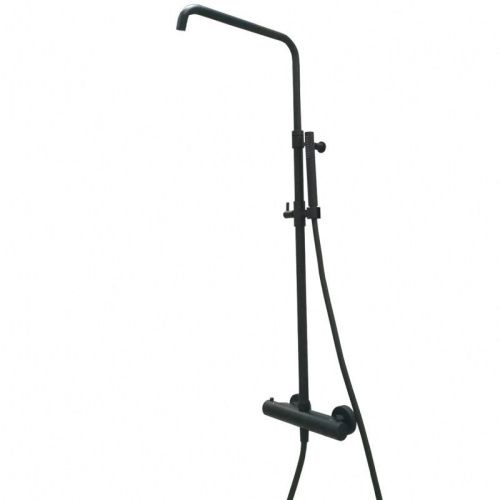 Душевая стойка Webert EL980508560 настенная цвет черный с термостатом - фото 2