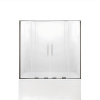 Душевая шторка на ванну New Trendy SMART EXK-4104 140х150 стекло прозрачное профиль хром глянцевый ориентация универсальная