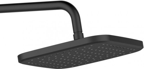 Душевая стойка Orange Thermo T02S4-911b настенная цвет черный с термостатом - фото 4