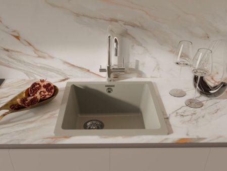 Кухонная мойка Rivelato BERKANA BK-45 topazio 50х45 цвет бежевый