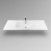 Раковина из сантехнического фарфора Bond Cube S05-1200 120х50 встраиваемая цвет белый 1 отверстие под смеситель