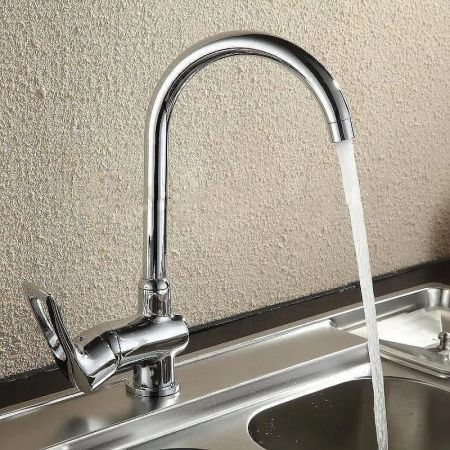 Смеситель для кухни Haiba HB66 HB4066 на мойку хром