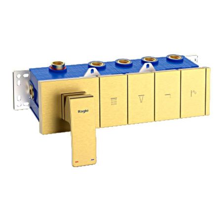 Смеситель для ванны и душа Raglo R02 R02.274.03 встраиваемый в стену золото